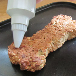 Icing the biscuits Icing the biscuits